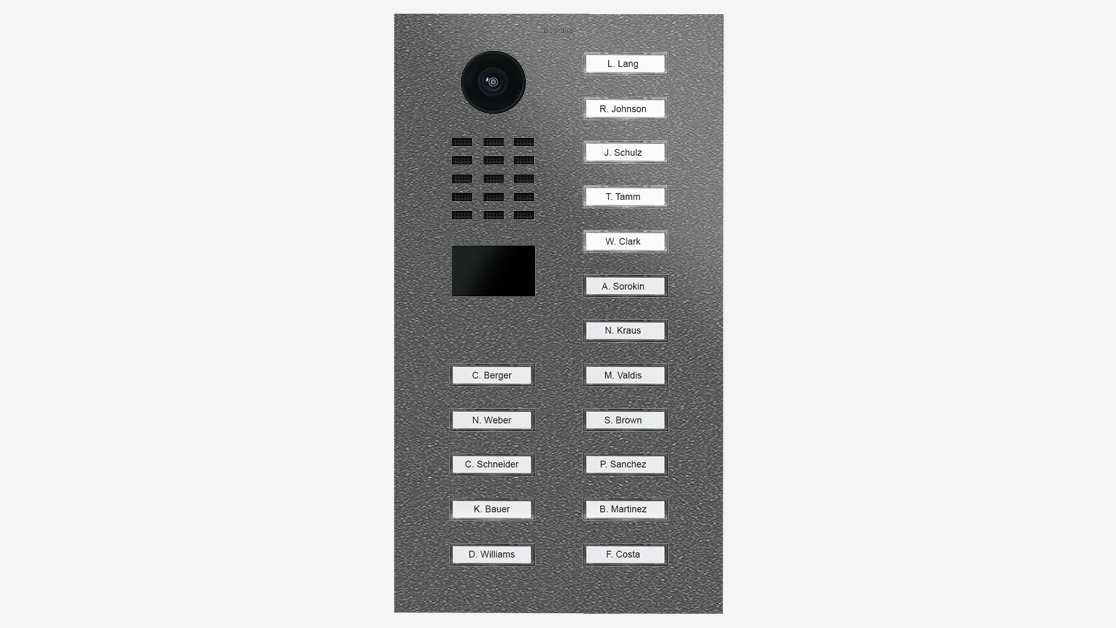 D2117V IP Video Intercom Surface or Flush Mount