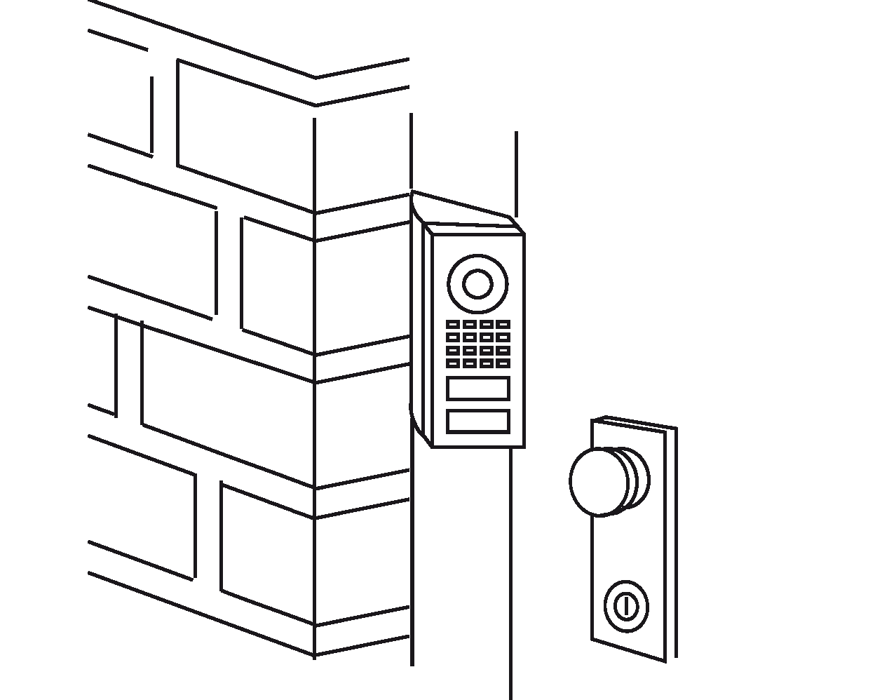 Angle corner wall-mount adapter A8002