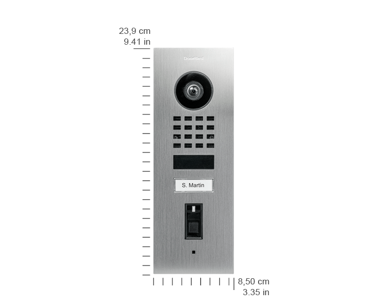 D1101FV Fingerprint 50 Flush-mount IP Video Intercom