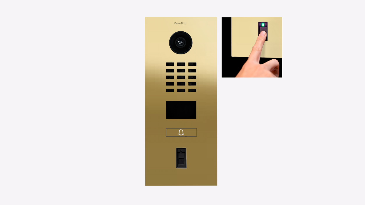D2101FV Fingerprint 50 IP Video Intercom Surface or Flush Mount