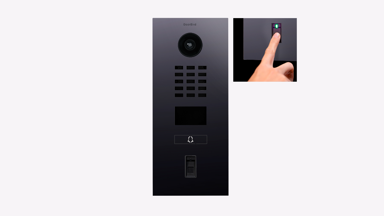 D2101FV Fingerprint 50 IP Video Intercom Surface or Flush Mount