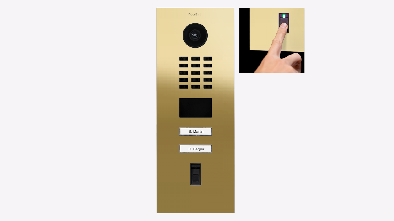 D2102FV Fingerprint 50 IP Video Intercom Flush or Surface Mount