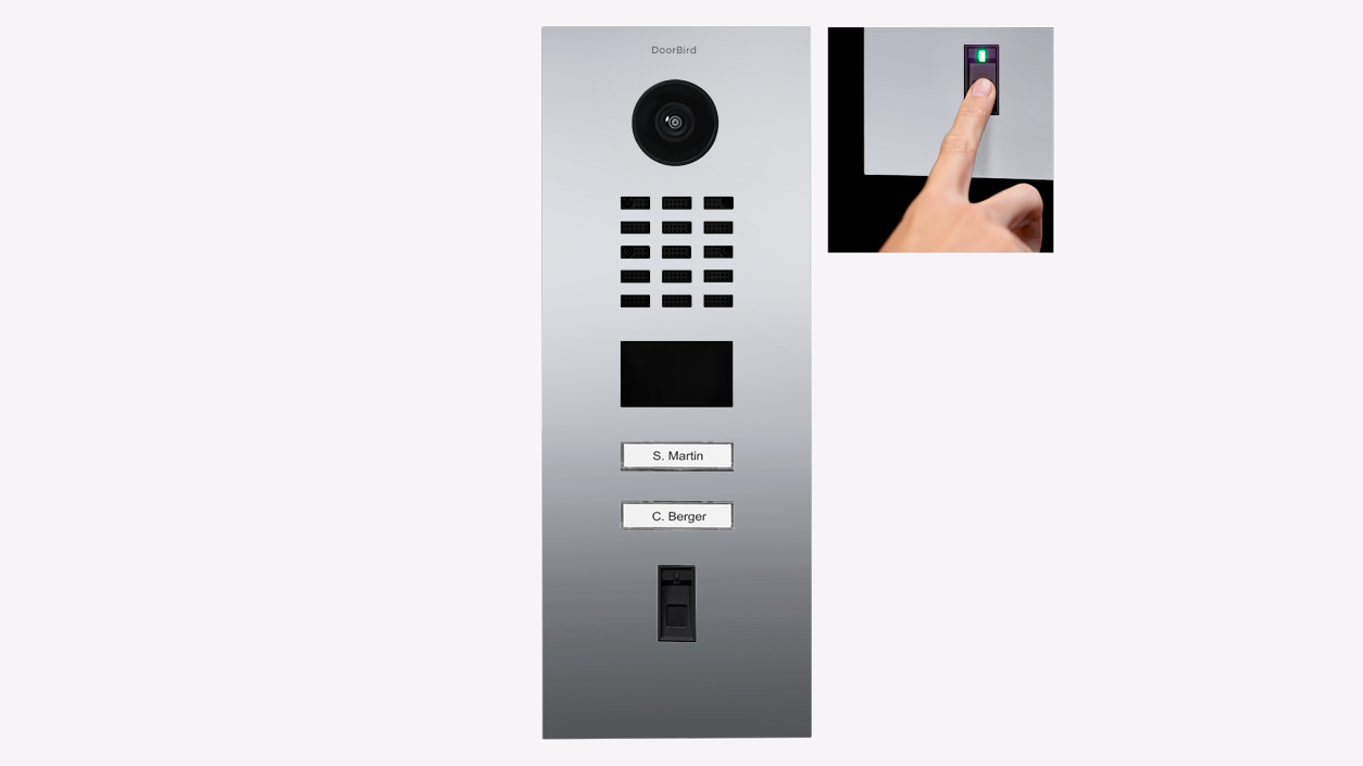 D2102FV Fingerprint 50 IP Video Intercom Flush or Surface Mount