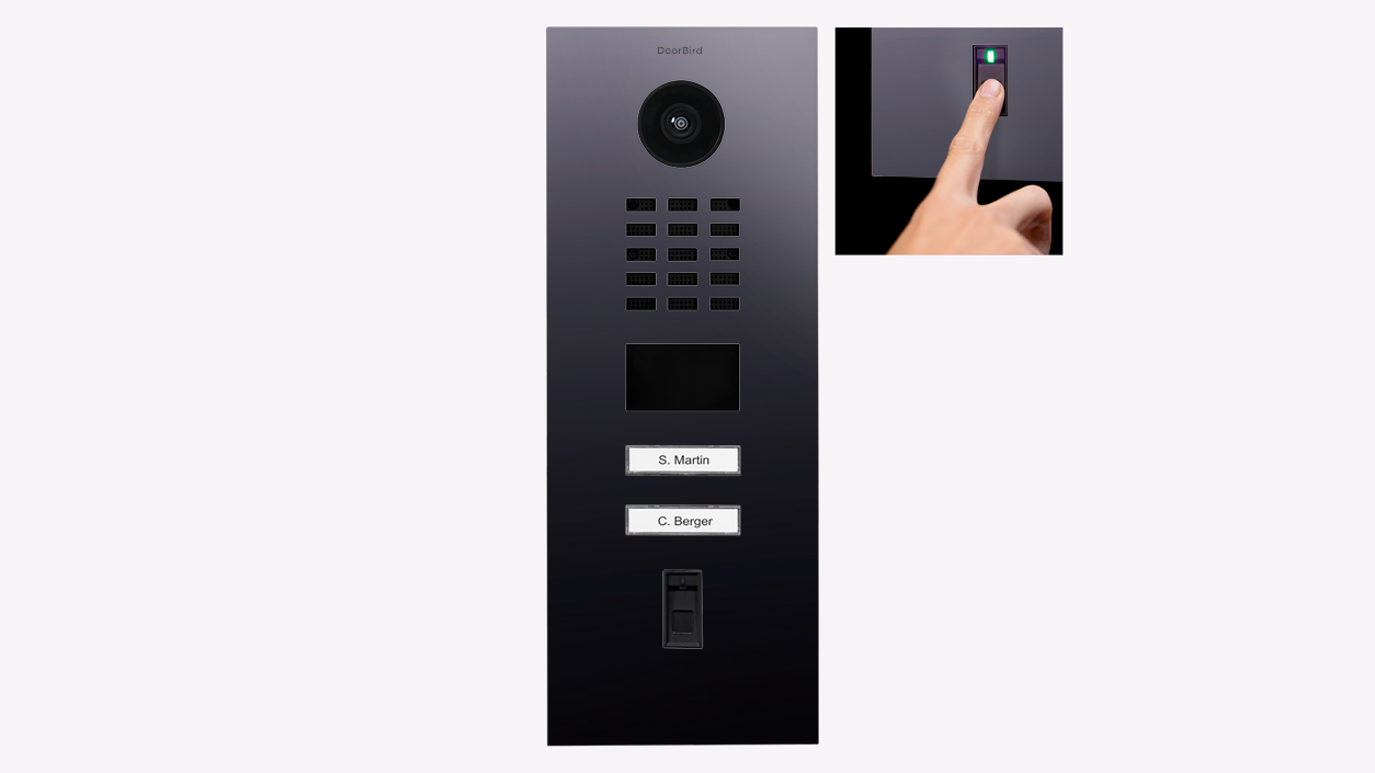 D2102FV Fingerprint 50 IP Video Intercom Flush or Surface Mount