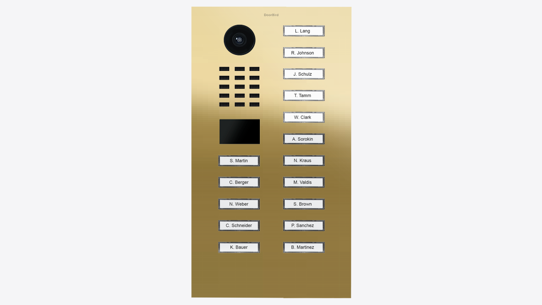 D2116V IP Video Intercom Surface or Flush Mount