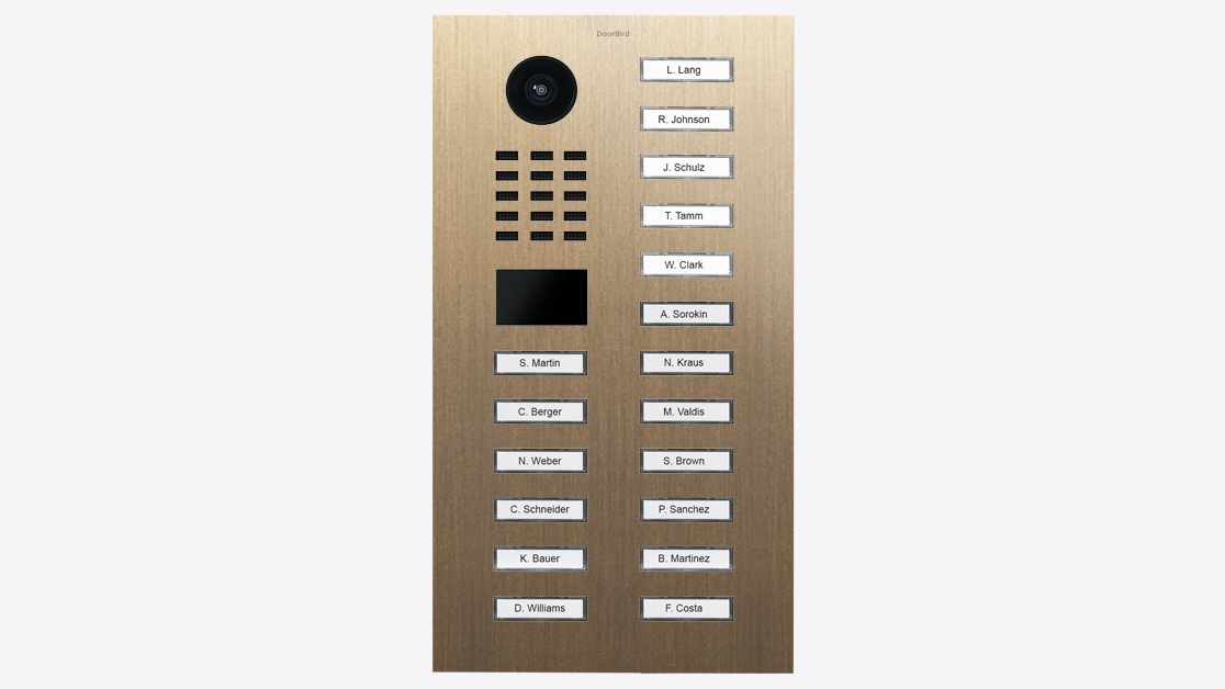 D2118V IP Video Intercom Surface or Flush Mount