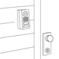 Wedge corner wall-mount adapter A8001