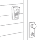 Wedge corner wall-mount adapter A8001