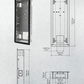 D2101KV/D2102FV FINGERPRINT 50/D2102FV EKEY FLUSH-MOUNTING HOUSING (BACKBOX)