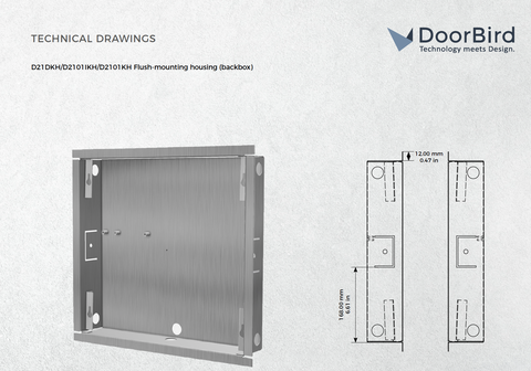 D21XKH FLUSH-MOUNTING HOUSING (BACKBOX)