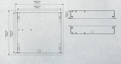 D21XKH FLUSH-MOUNTING HOUSING (BACKBOX)