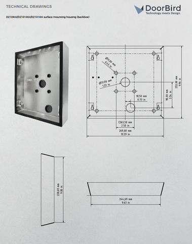 D21XKH SURFACE-MOUNTING HOUSING (BACKBOX)